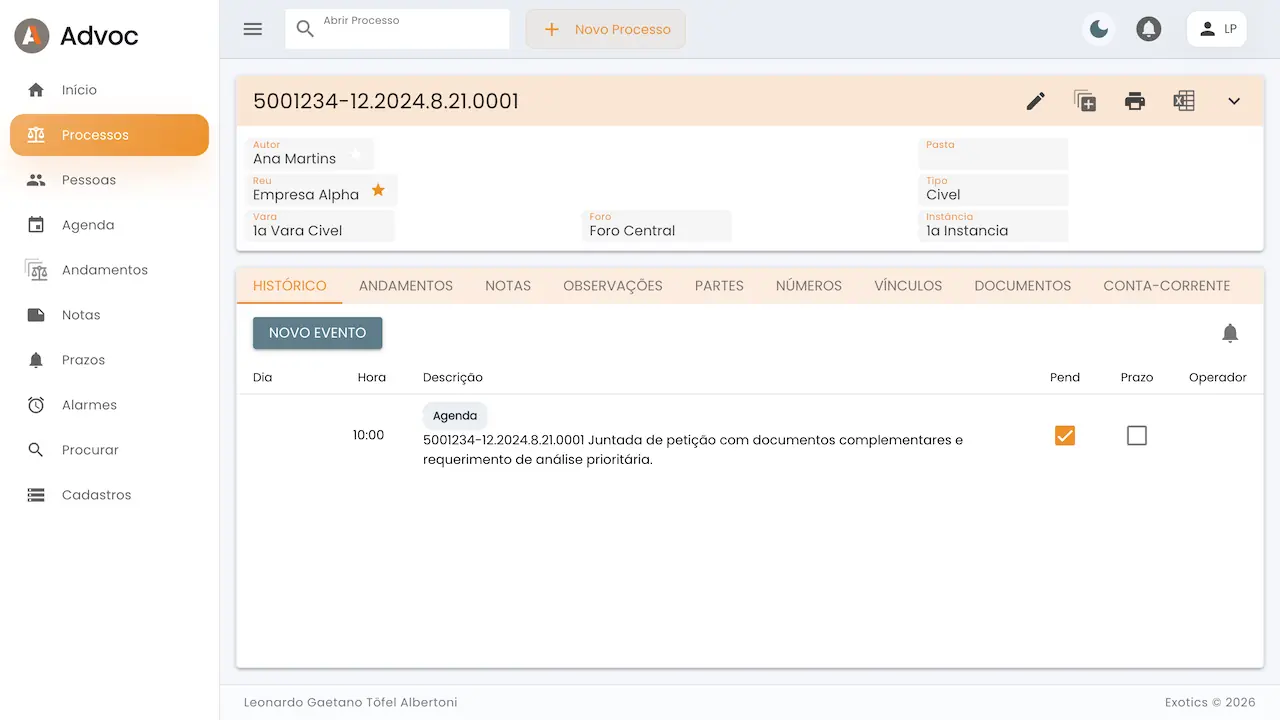 Processo Advoc